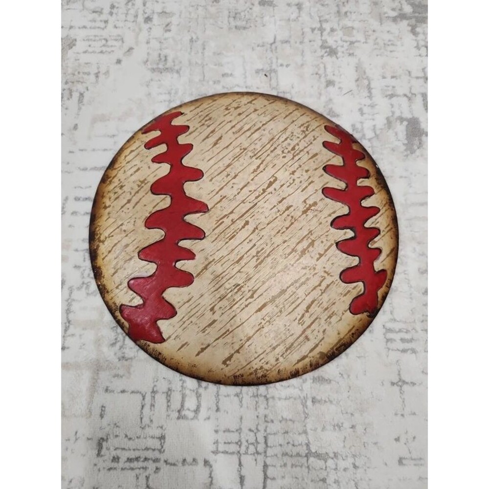 Open road metal baseball sign 14x14